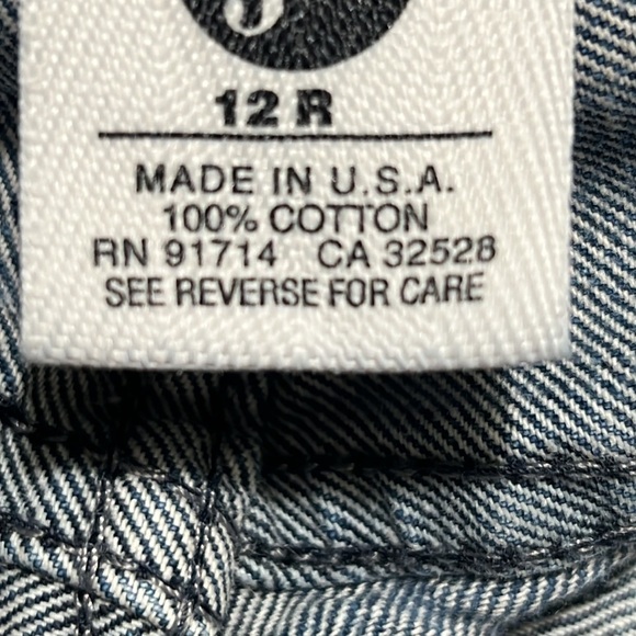 Armani Exchange Light Blue Jean Shorts.  Size 12 - Picture 12 of 12